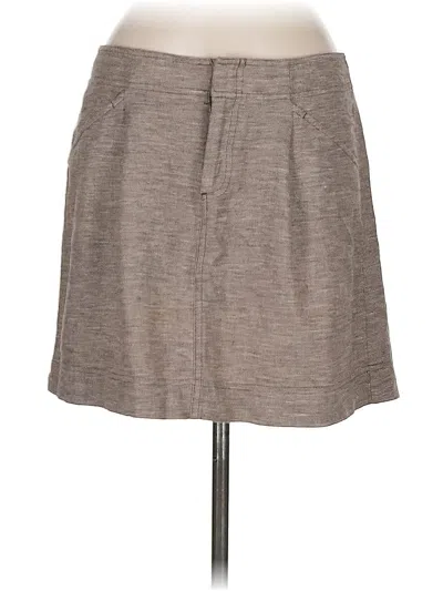Pre-owned Ann Taylor Factory Casual Skirt In Brown