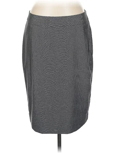 Pre-owned Ann Taylor Factory Casual Skirt In Gray