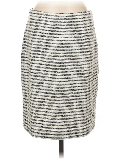 Pre-owned Ann Taylor Factory Casual Skirt In Gray