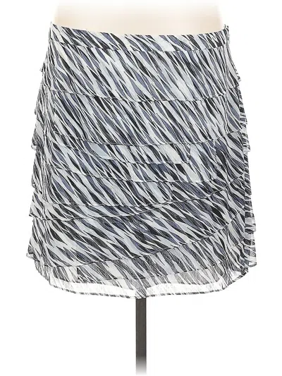 Pre-owned Ann Taylor Factory Casual Skirt In Silver