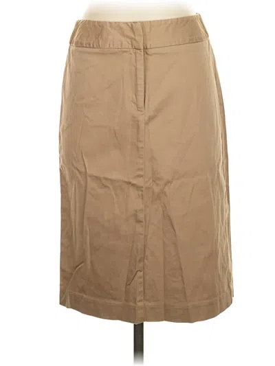 Pre-owned Ann Taylor Factory Casual Skirt In Tan