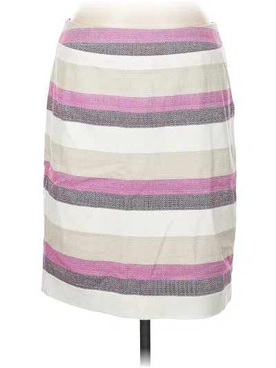 Pre-owned Ann Taylor Factory Casual Skirt In White