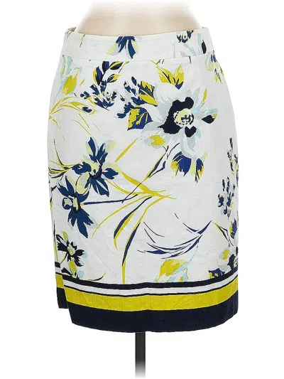 Pre-owned Ann Taylor Factory Casual Skirt In White