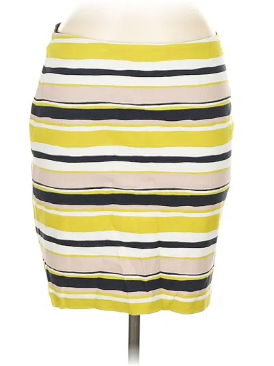 Pre-owned Ann Taylor Factory Casual Skirt In Yellow