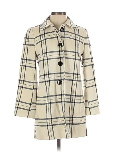 Pre-owned Ann Taylor Factory Coat In White