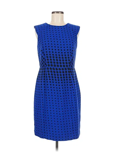 Pre-owned Ann Taylor Factory Cocktail Dress In Blue