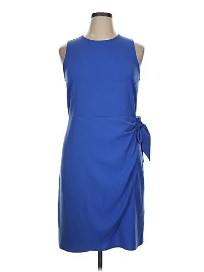 Pre-owned Ann Taylor Factory Cocktail Dress In Blue