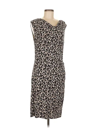 Pre-owned Ann Taylor Factory Cocktail Dress In Brown
