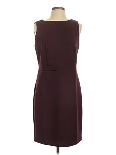 Ann Taylor Factory Cocktail Dress In Burgundy