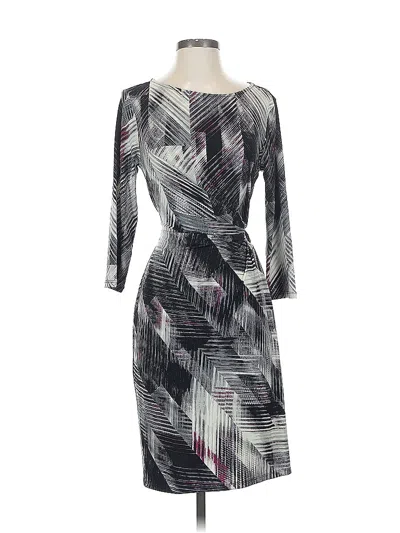 Pre-owned Ann Taylor Factory Cocktail Dress In Gray