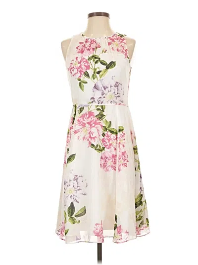 Pre-owned Ann Taylor Factory Cocktail Dress In Ivory