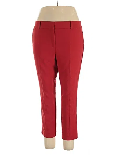 Pre-owned Ann Taylor Factory Dress Pants In Red