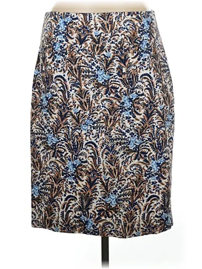 Pre-owned Ann Taylor Factory Formal Skirt In Blue