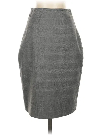Pre-owned Ann Taylor Factory Formal Skirt In Gray