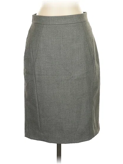 Pre-owned Ann Taylor Factory Formal Skirt In Gray