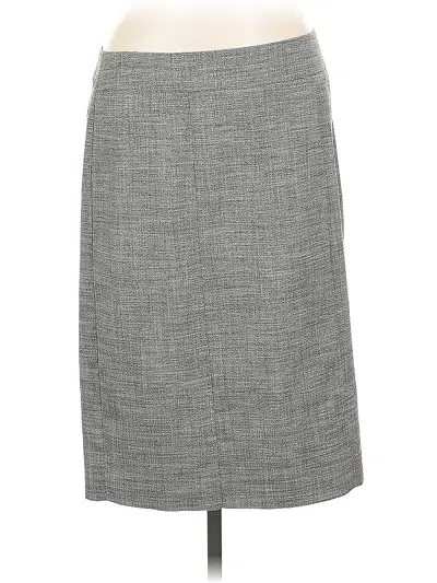 Pre-owned Ann Taylor Factory Formal Skirt In Gray