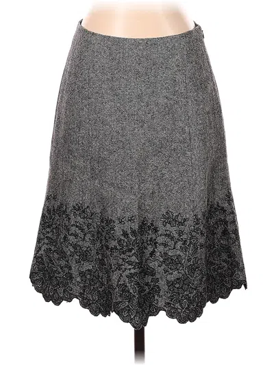 Pre-owned Ann Taylor Factory Formal Skirt In Gray