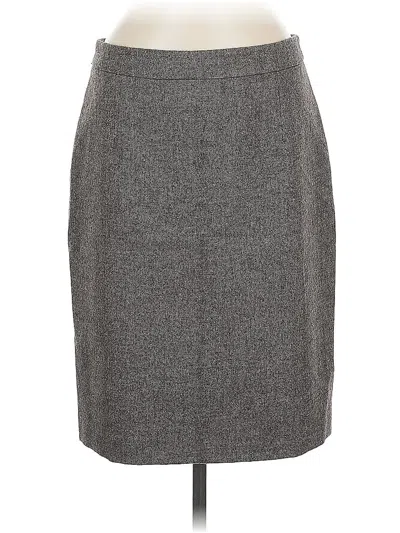 Pre-owned Ann Taylor Factory Formal Skirt In Gray