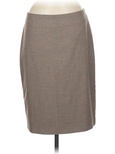 Pre-owned Ann Taylor Factory Formal Skirt In Gray