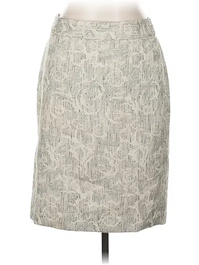 Pre-owned Ann Taylor Factory Formal Skirt In Gray