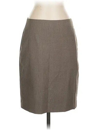 Pre-owned Ann Taylor Factory Formal Skirt In Gray