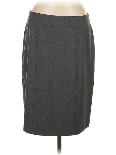 Pre-owned Ann Taylor Factory Formal Skirt In Gray