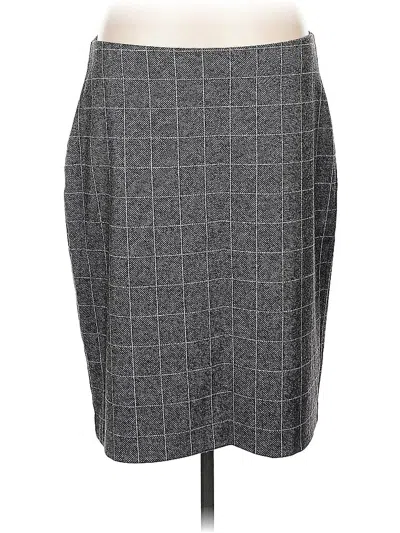 Pre-owned Ann Taylor Factory Formal Skirt In Gray