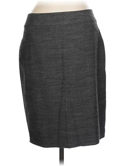 Pre-owned Ann Taylor Factory Formal Skirt In Gray