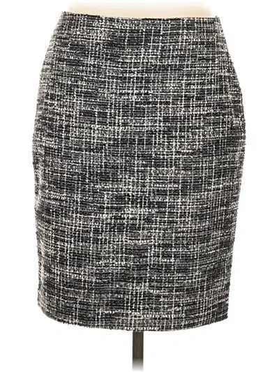 Pre-owned Ann Taylor Factory Formal Skirt In Gray