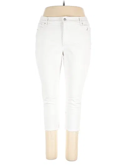 Pre-owned Ann Taylor Factory Jeans In White