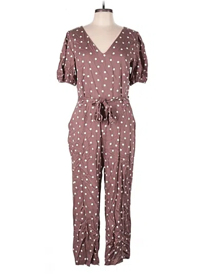 Ann Taylor Factory Jumpsuit In Brown