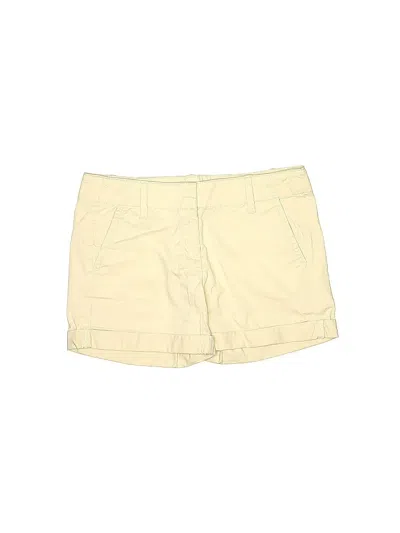 Pre-owned Ann Taylor Factory Khaki Shorts In Yellow