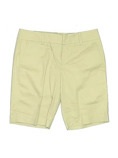 Pre-owned Ann Taylor Factory Khaki Shorts In Yellow