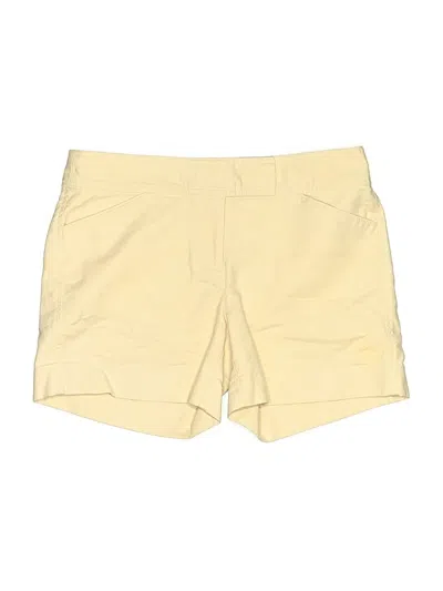 Pre-owned Ann Taylor Factory Khaki Shorts In Yellow