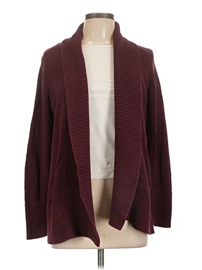 Pre-owned Ann Taylor Factory Kimono In Burgundy