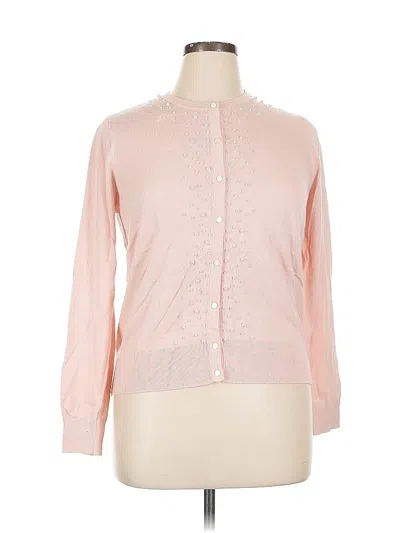 Pre-owned Ann Taylor Factory Long Sleeve Blouse In Pink