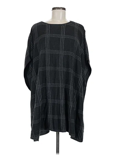 Pre-owned Ann Taylor Factory Poncho In Black