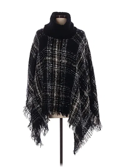 Pre-owned Ann Taylor Factory Poncho In Black