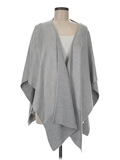 Pre-owned Ann Taylor Factory Poncho In Gray