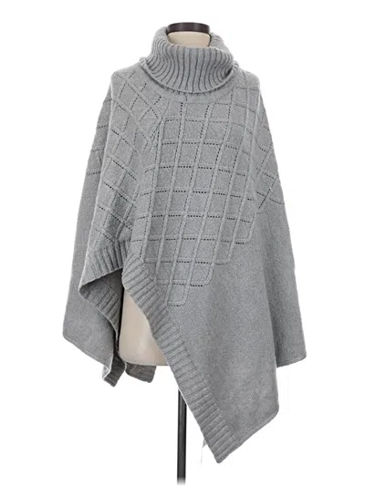 Pre-owned Ann Taylor Factory Poncho In Gray