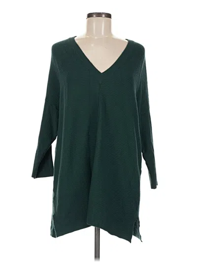 Pre-owned Ann Taylor Factory Poncho In Green