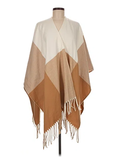 Pre-owned Ann Taylor Factory Poncho In Tan