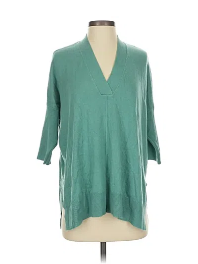 Pre-owned Ann Taylor Factory Poncho In Teal