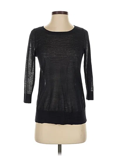 Pre-owned Ann Taylor Factory Pullover Sweater In Black