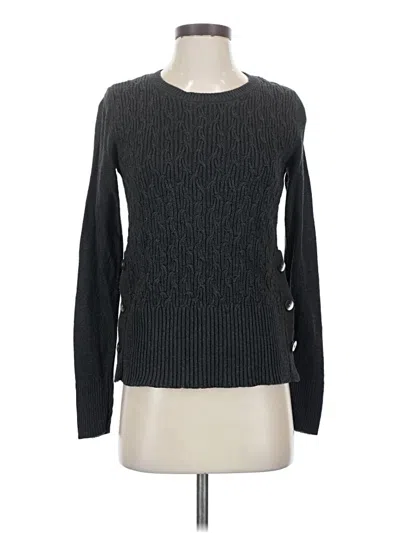 Pre-owned Ann Taylor Factory Pullover Sweater In Black