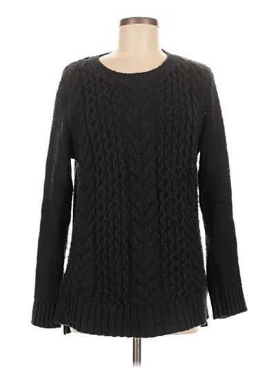 Pre-owned Ann Taylor Factory Pullover Sweater In Black