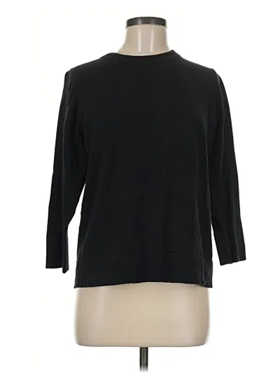 Pre-owned Ann Taylor Factory Pullover Sweater In Black