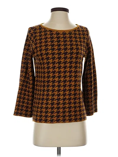 Pre-owned Ann Taylor Factory Pullover Sweater In Brown