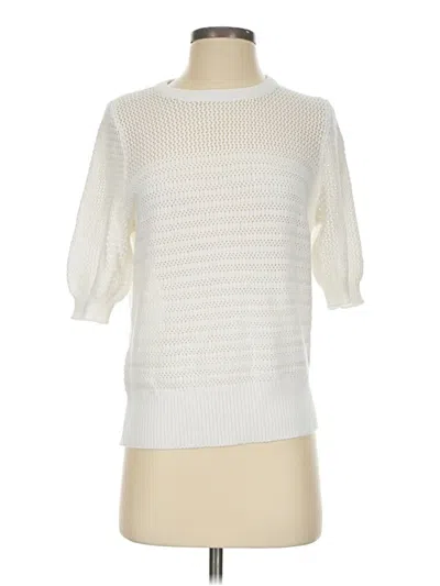 Pre-owned Ann Taylor Factory Pullover Sweater In Ivory