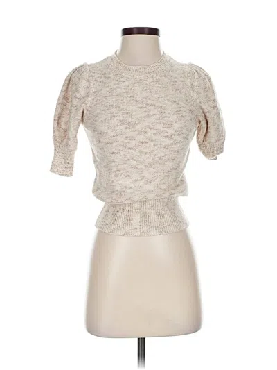 Pre-owned Ann Taylor Factory Pullover Sweater In White